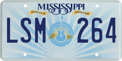 MS license plate LSM264