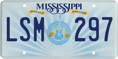 MS license plate LSM297