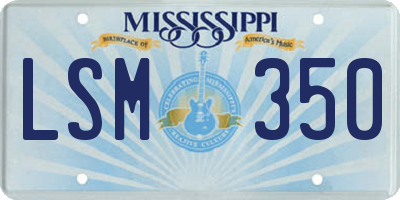 MS license plate LSM350