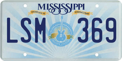 MS license plate LSM369