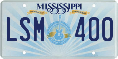 MS license plate LSM400