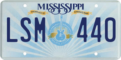 MS license plate LSM440