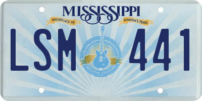 MS license plate LSM441