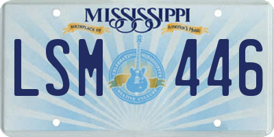 MS license plate LSM446