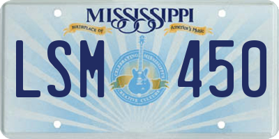 MS license plate LSM450