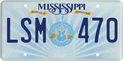 MS license plate LSM470