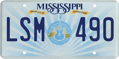 MS license plate LSM490