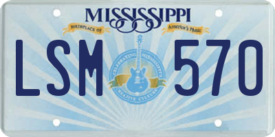 MS license plate LSM570