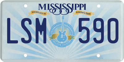 MS license plate LSM590