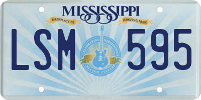 MS license plate LSM595
