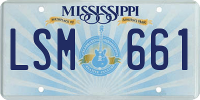 MS license plate LSM661
