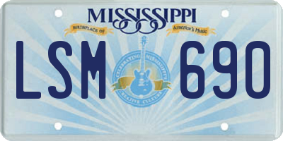MS license plate LSM690