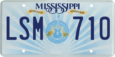 MS license plate LSM710