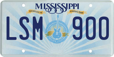 MS license plate LSM900