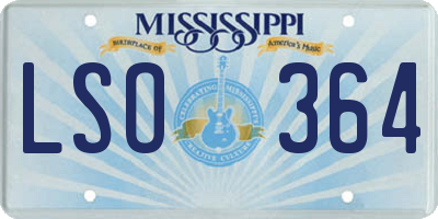 MS license plate LSO364