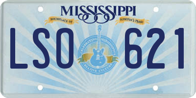 MS license plate LSO621