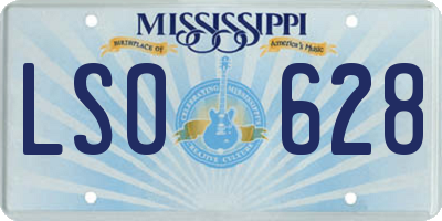 MS license plate LSO628