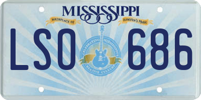 MS license plate LSO686