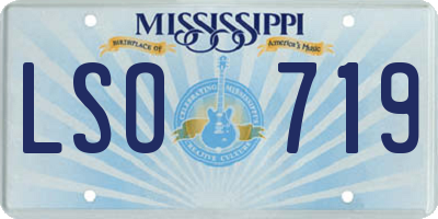 MS license plate LSO719