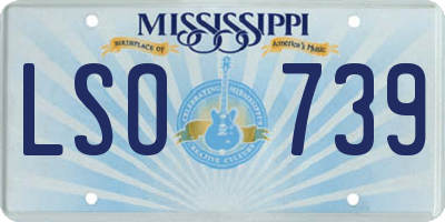 MS license plate LSO739