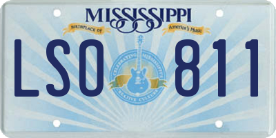 MS license plate LSO811