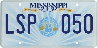 MS license plate LSP050