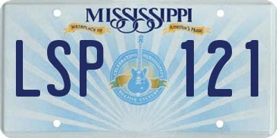 MS license plate LSP121