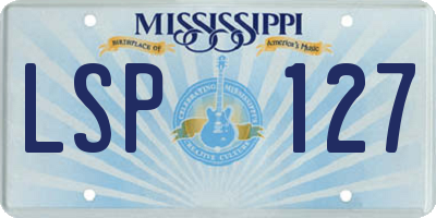 MS license plate LSP127