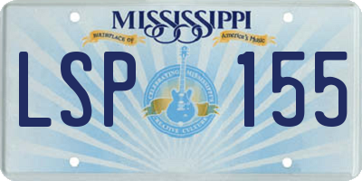 MS license plate LSP155