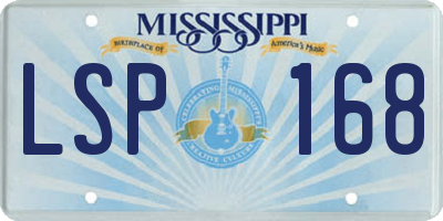 MS license plate LSP168