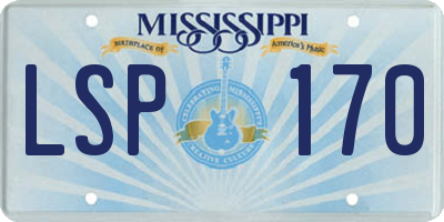 MS license plate LSP170
