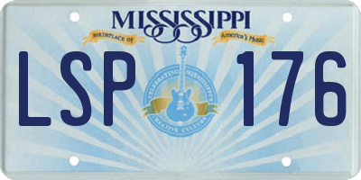 MS license plate LSP176
