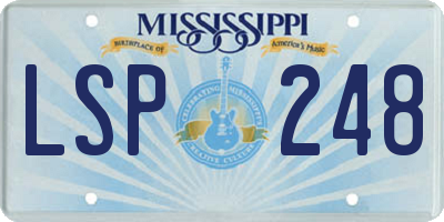 MS license plate LSP248