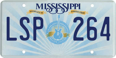 MS license plate LSP264