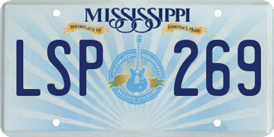 MS license plate LSP269
