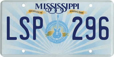 MS license plate LSP296