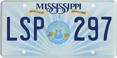 MS license plate LSP297