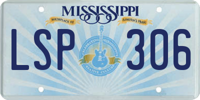 MS license plate LSP306