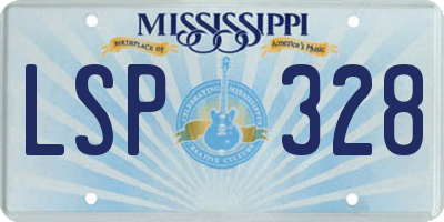 MS license plate LSP328