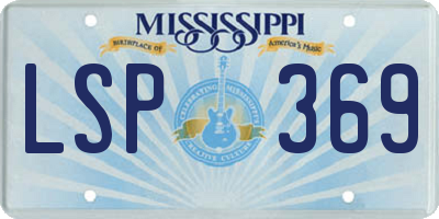 MS license plate LSP369