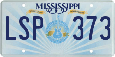 MS license plate LSP373