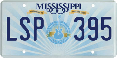 MS license plate LSP395