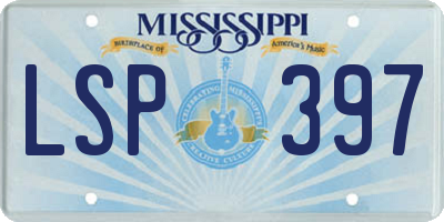 MS license plate LSP397