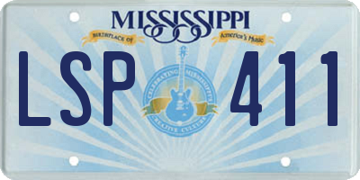 MS license plate LSP411