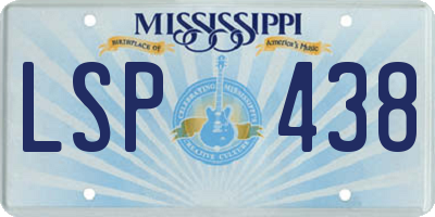 MS license plate LSP438