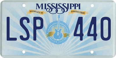 MS license plate LSP440