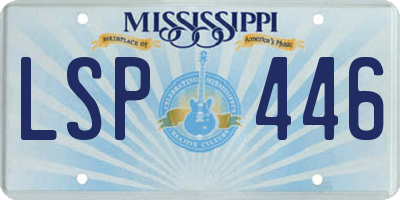 MS license plate LSP446