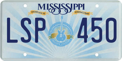 MS license plate LSP450