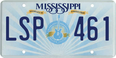 MS license plate LSP461
