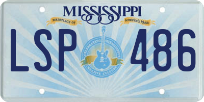 MS license plate LSP486